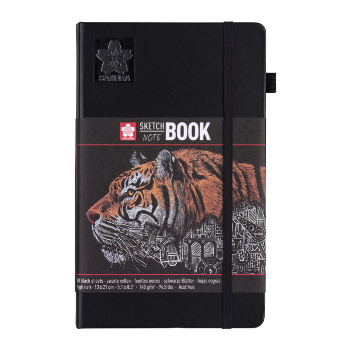 Sakura Bloc de dessin noir 13 x 21 cm 80 pages 140g Sakura Bloc de dessin noir 13 x 21 cm 80 pages 140g